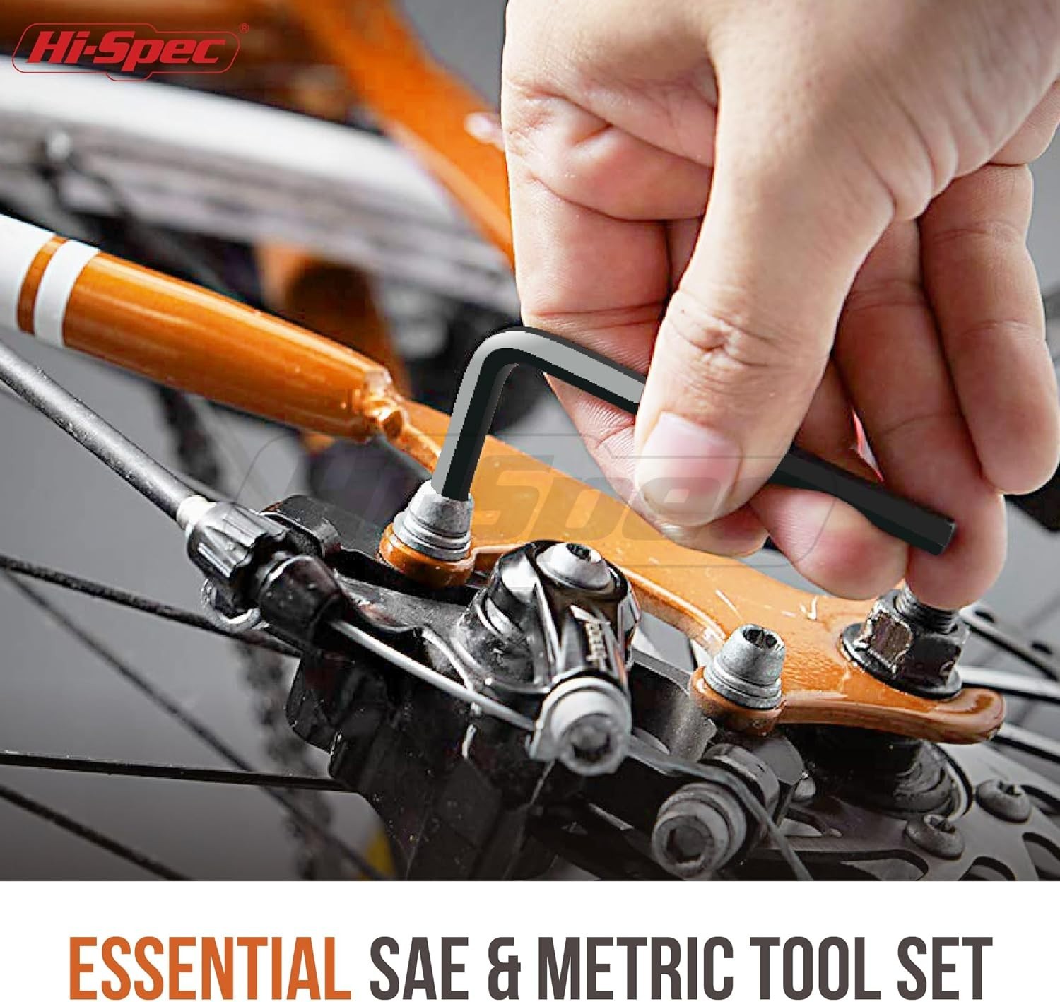 Hi-Spec 30pc SAE and Metric Hex Allen Key Wrench Folding Case Set.