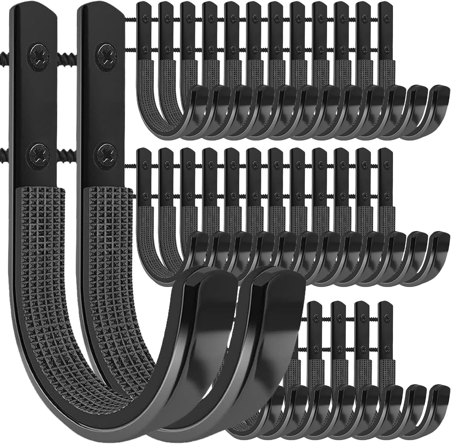34 Pack Gun Rack Wall Mount, Gun Rack Bulk for Wall, Horizontal Met...