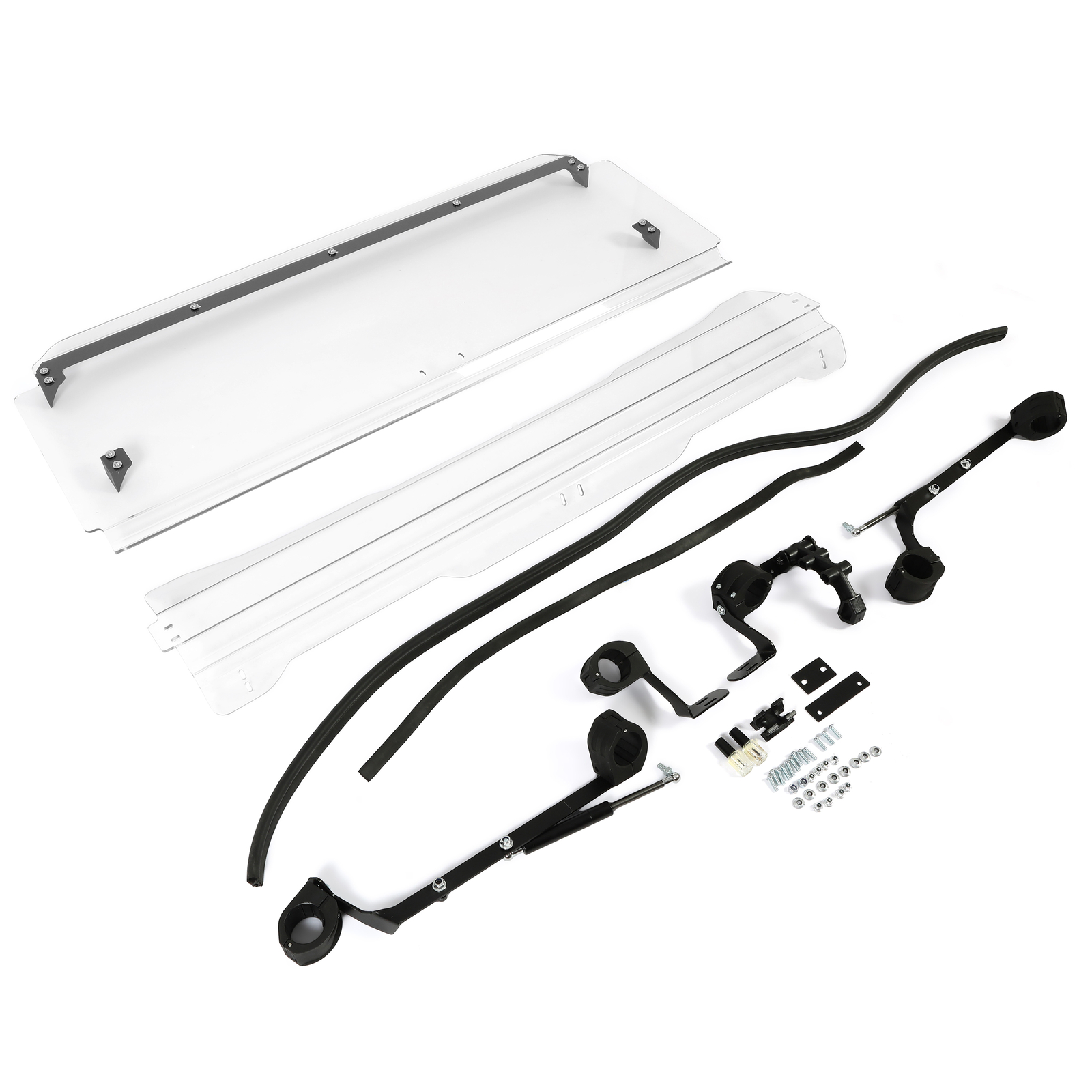 For Honda Pioneer 1000 /1000-5 UTV 3-IN-1 Flip Windshield 2016-24 w/Gas Spring