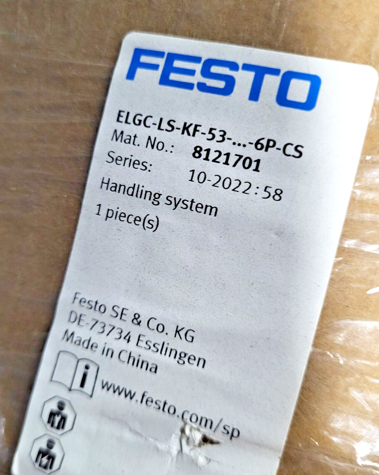 *NEW* FESTO linear actuator ELGC-LS-KF-53-...-6P-CS