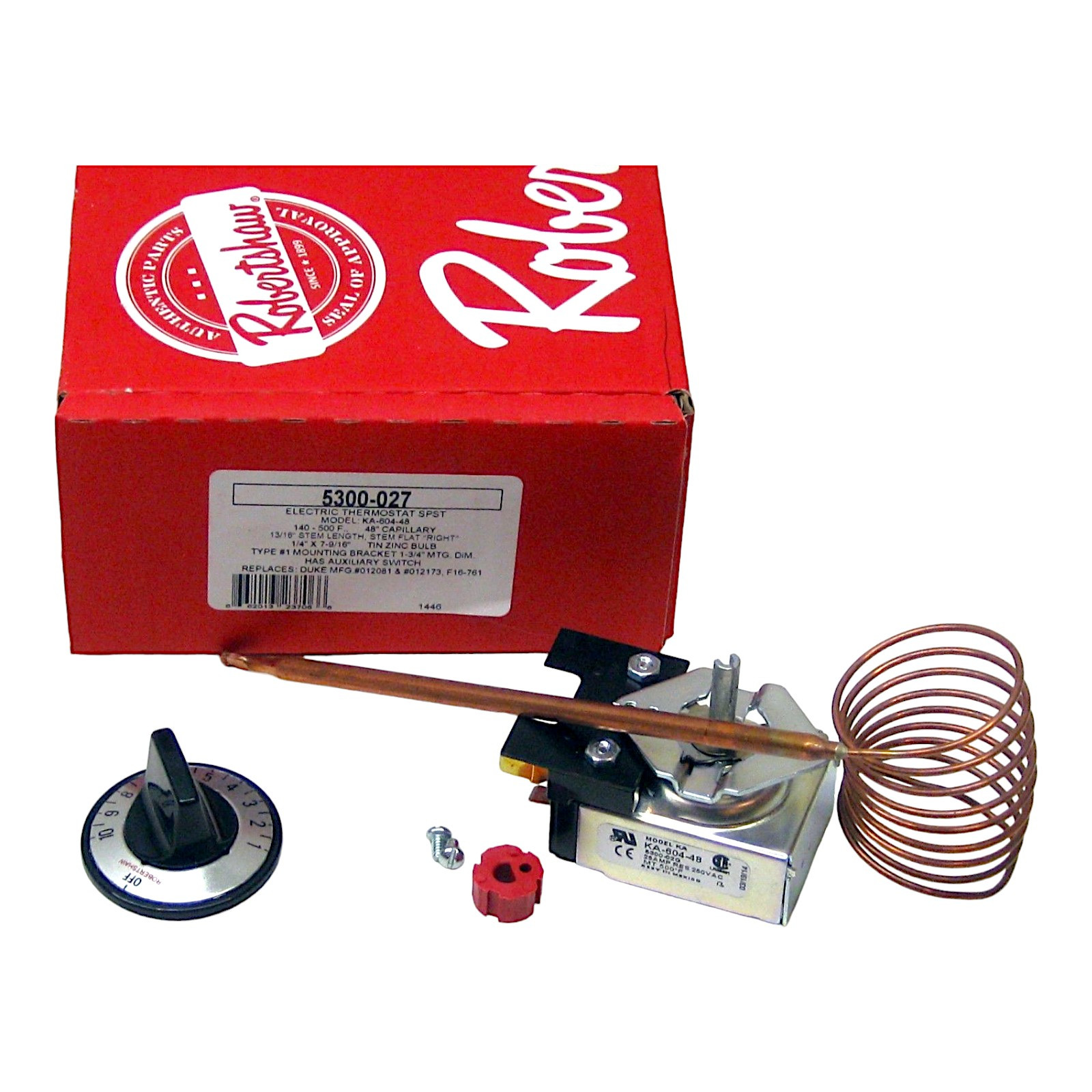 5300-027 Robertshaw Electric Oven Thermostat KA-604-24 KA-604-48 46-1119
