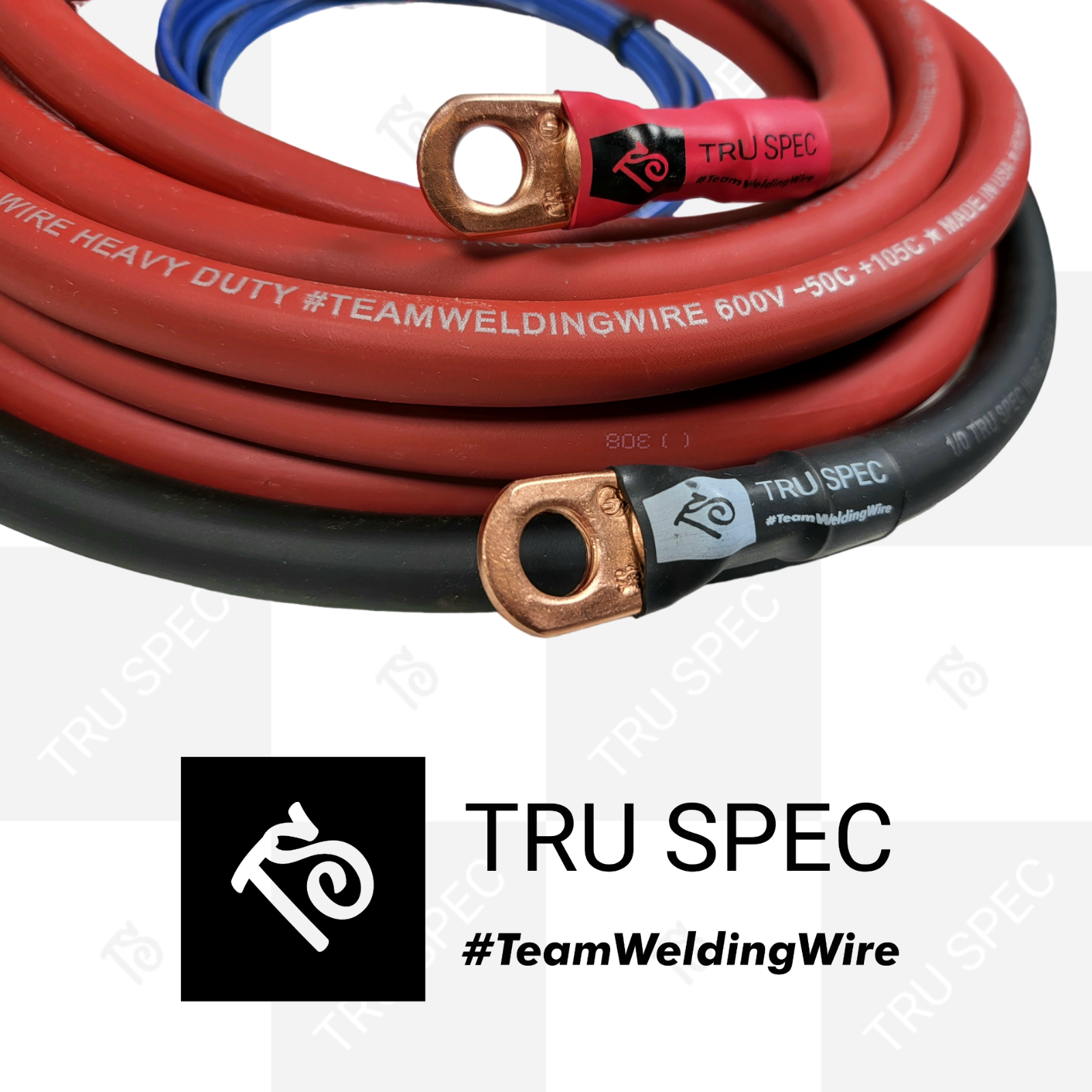 1/0 AWG GAUGE TRU SPEC OFC PURE COPPER AMP INSTALL WIRING KIT RED BLACK WIRE