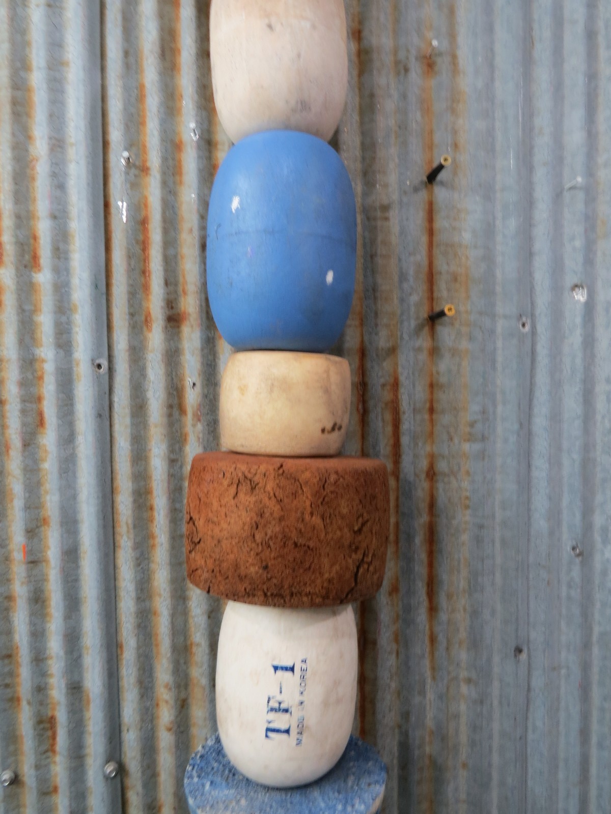 10 Old Fish Net Floats 47 Inches Long Fishing Buoys Bouys Tiki Hut Bar (SF433)