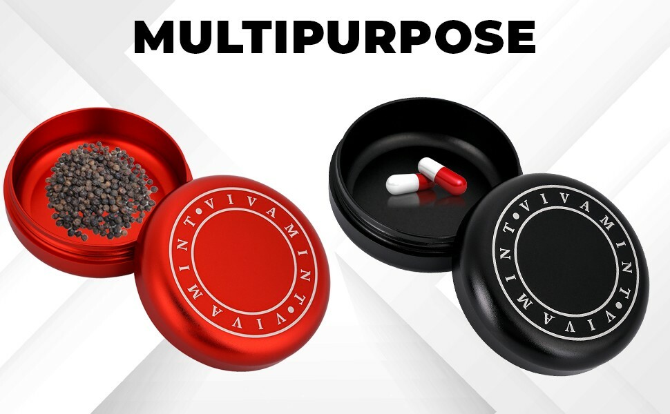 Herb Grinder - Large 3" inch, Plus Smell Proof Storage-FREE SHIPPING & RETURN