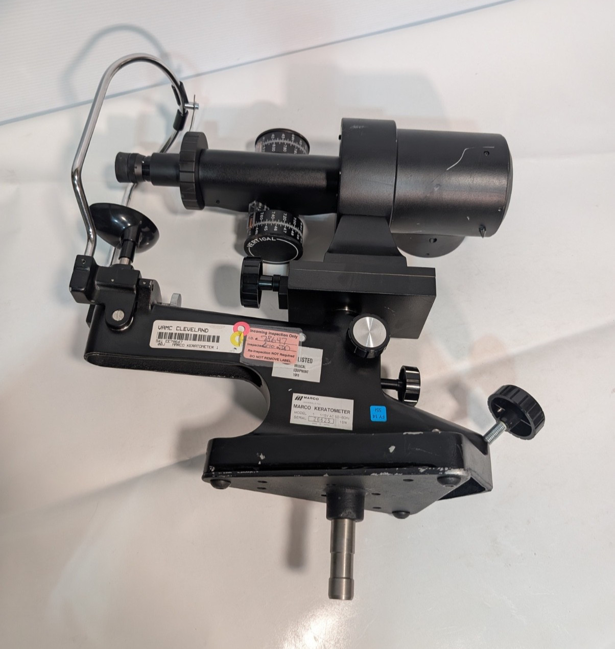 Macro Model 1 Keratometer Optical Ophthalmometer with Chin Rest, Stand