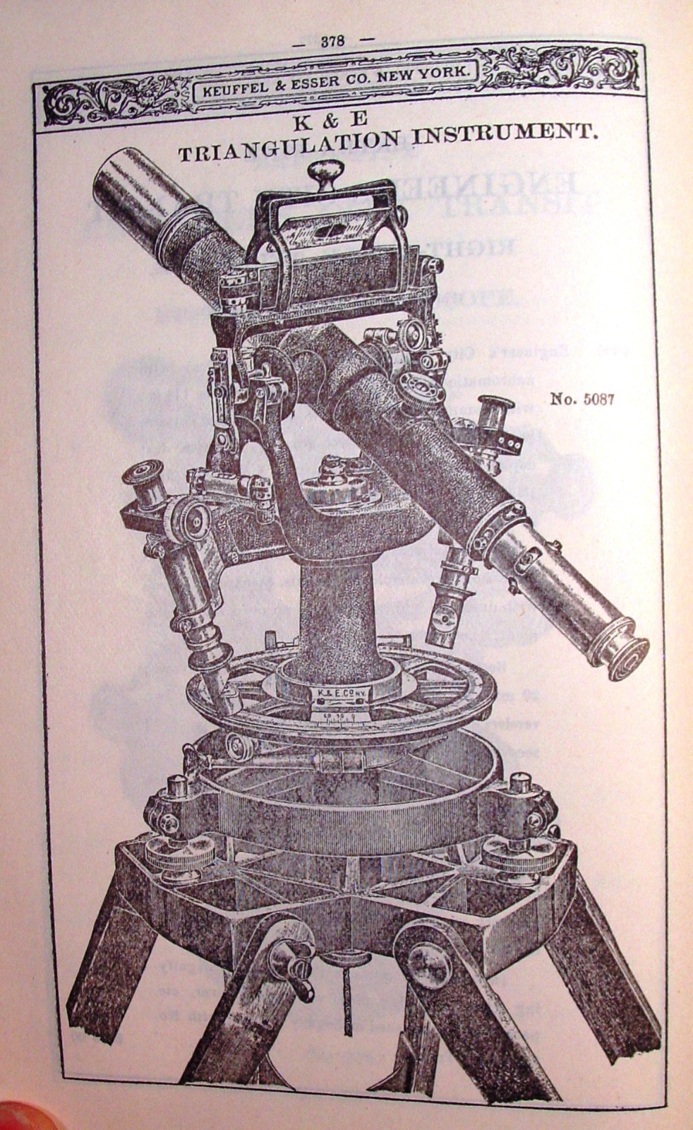 1909 Keuffel Esser Surveying & Drafting Insts. Catalog