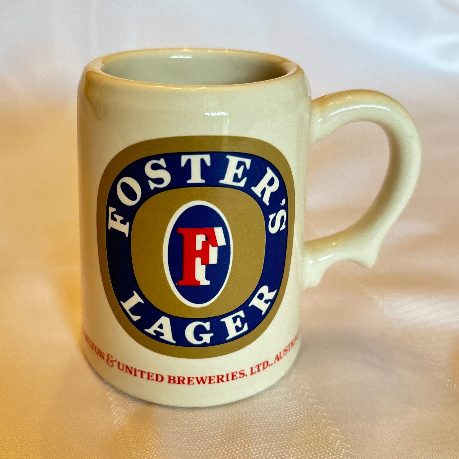 Fosters Lager Tankards of the World's Great Beers 1981 Franklin Mint Porcelain