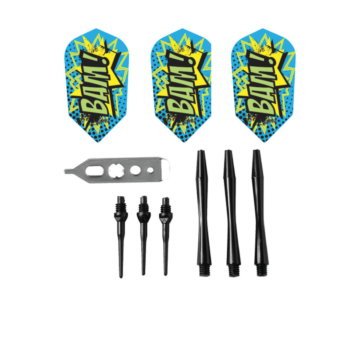 Viper Comix Soft Tip Darts - Dartboard Game Accessory - Blue - 18 Grams