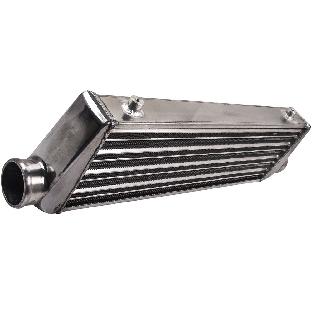 Universal Turbo Intercooler 27"x7"x2.5" & 2.5" Aluminum Pipe Tube & Couplers Kit