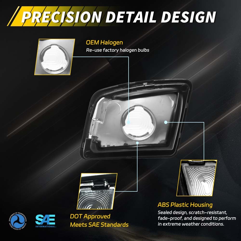 2X Rear License Plate Tag Lights For 98-05 VW Beetle & 03-05 Beetle Convertible