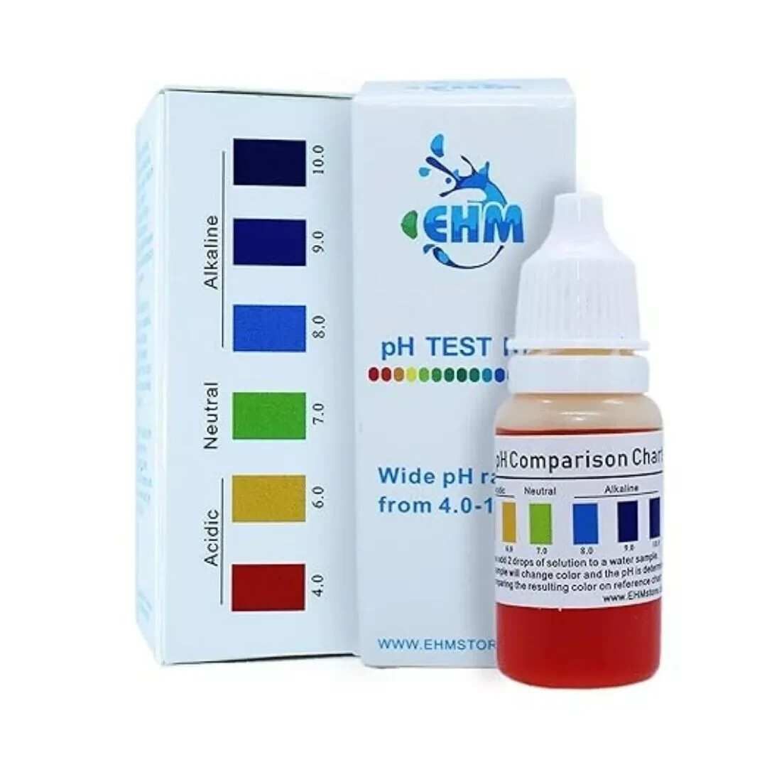 Water Alkaline pH Test Liquid Kit for Drinking Water Measures pH Level of Water
