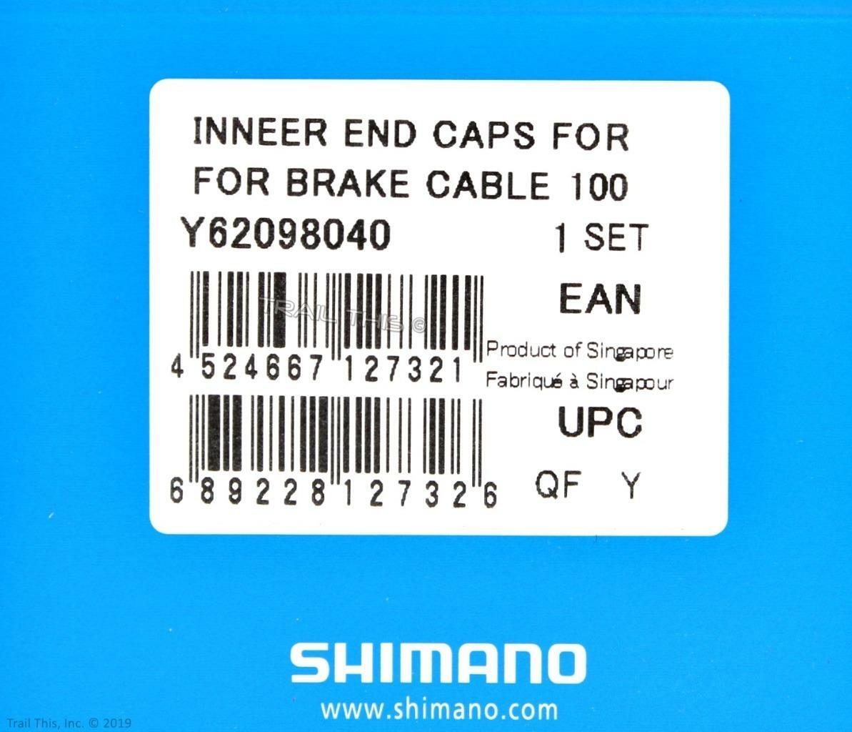100 Shimano Brake Inner Caps Bike Cable End Crimps for 1.6mm Brake Cable