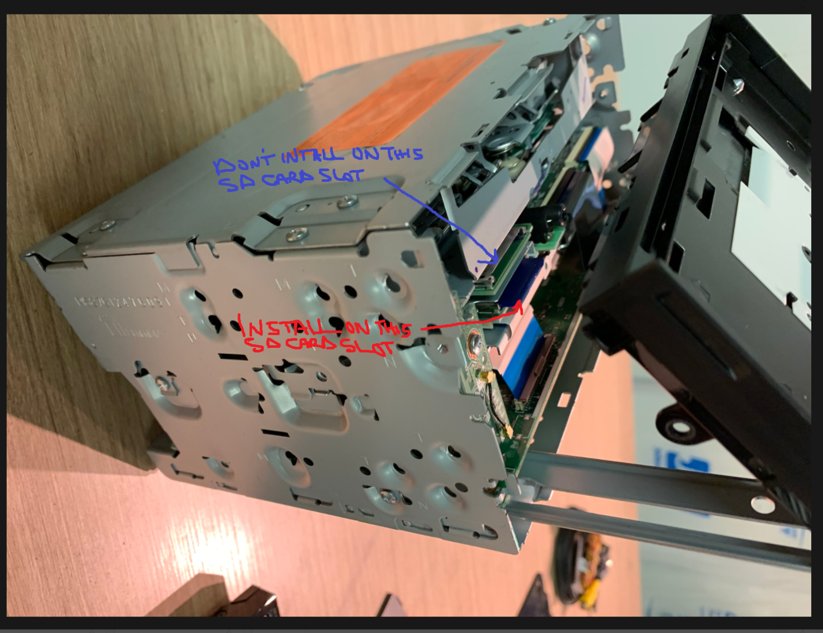 PIONEER AVHW4400NEX SOFTWARE ERROR SCREEN BOOT LOOP FIX REPAIR WITH SD CARD