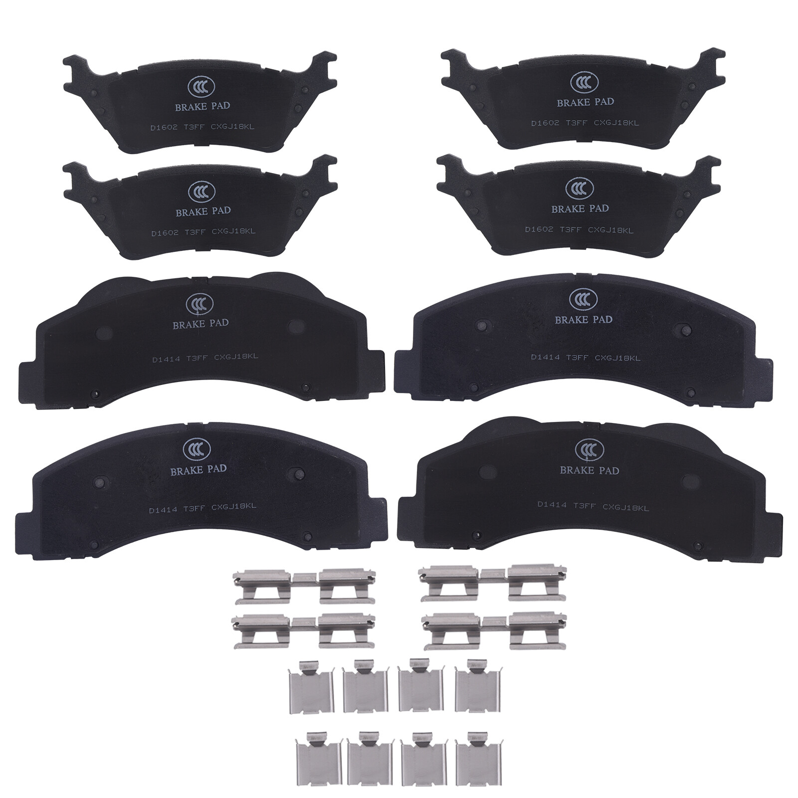 Front & Rear Left & Right Ceramic Brake Pads For Ford F-150 2012 - 2020