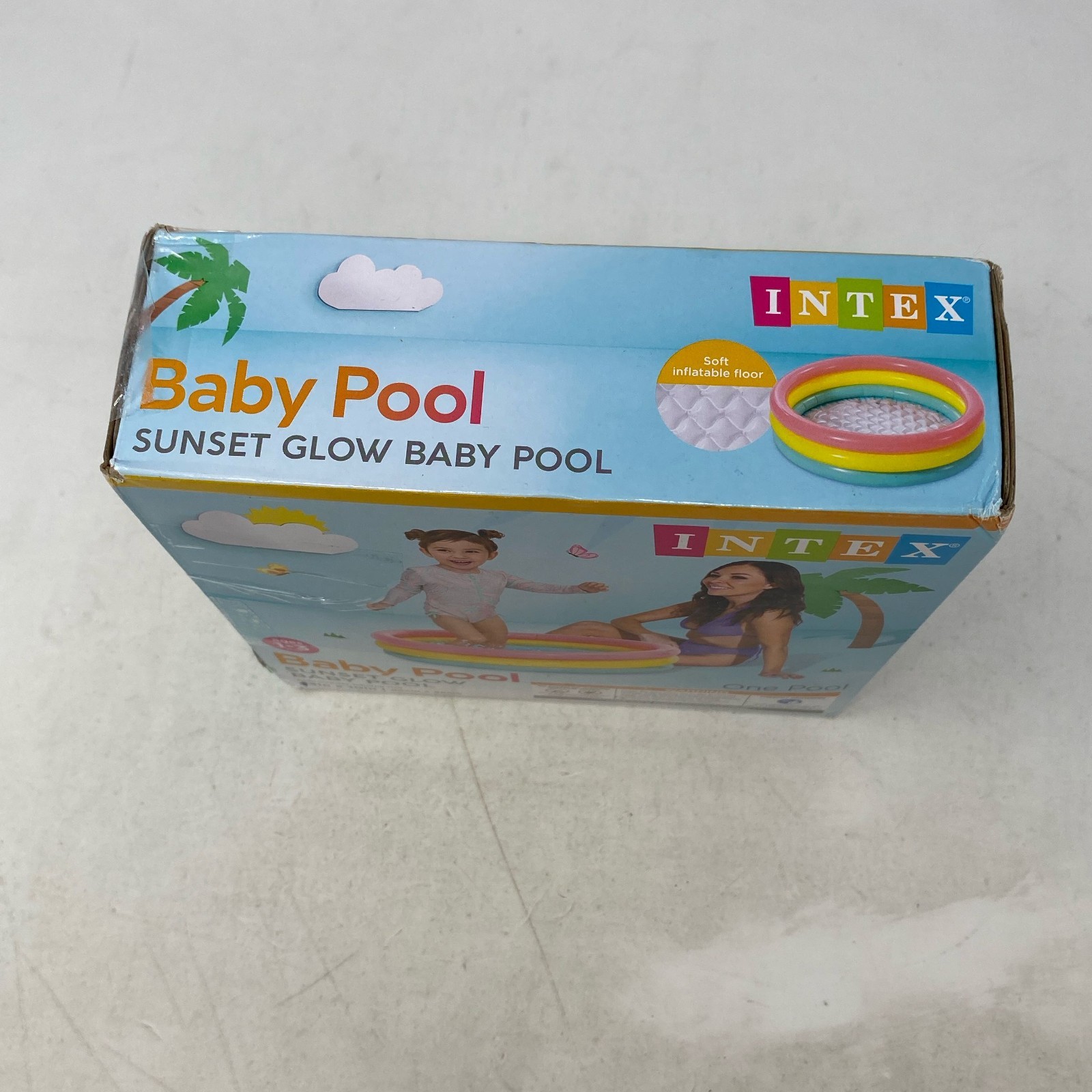 Intex Sunset Glow Baby Pool, Multicolor 34in x 10in