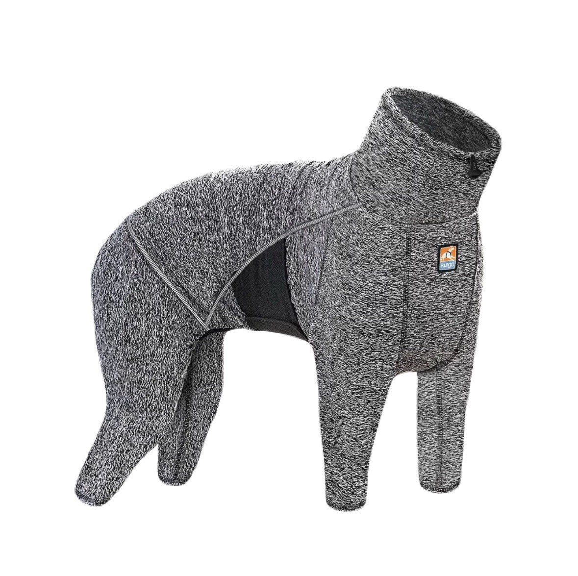 NEW Kurgo Stowe Base Layer Dog Bodysuit Size Small Heather Black Recovery Suit