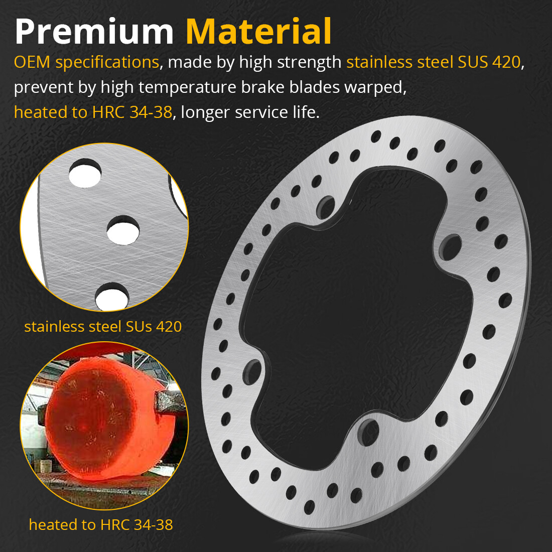 2 Front/Rear Wheel Hubs Rotor Bearing Studs for Polaris RZR XP 4 1000 2014-2023