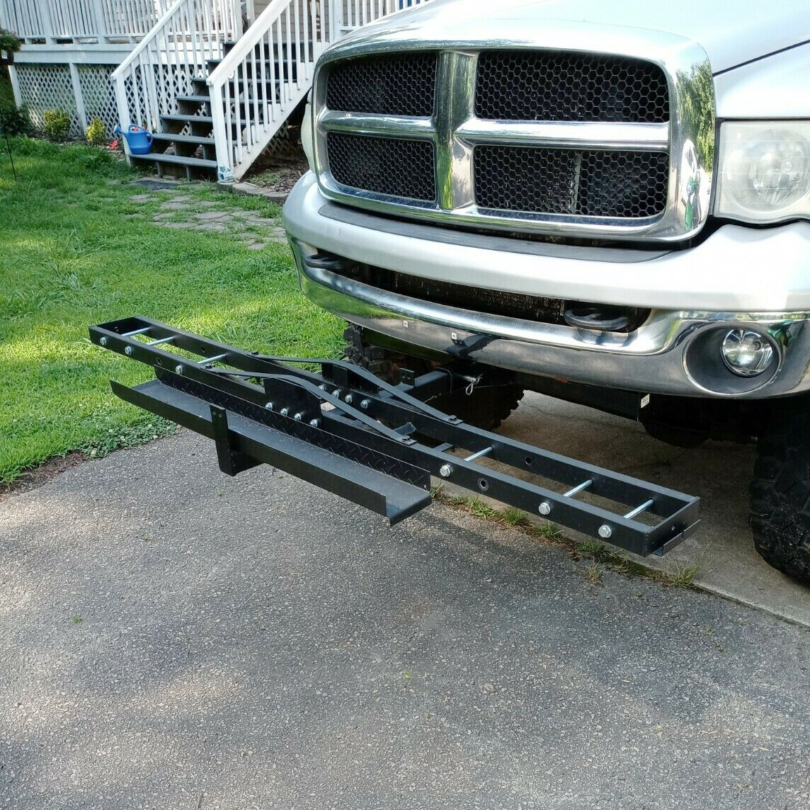 Steel Motorcycle Scooter Dirt Bike Carrier Hauler Hitch Mount Bike Rack Ramp