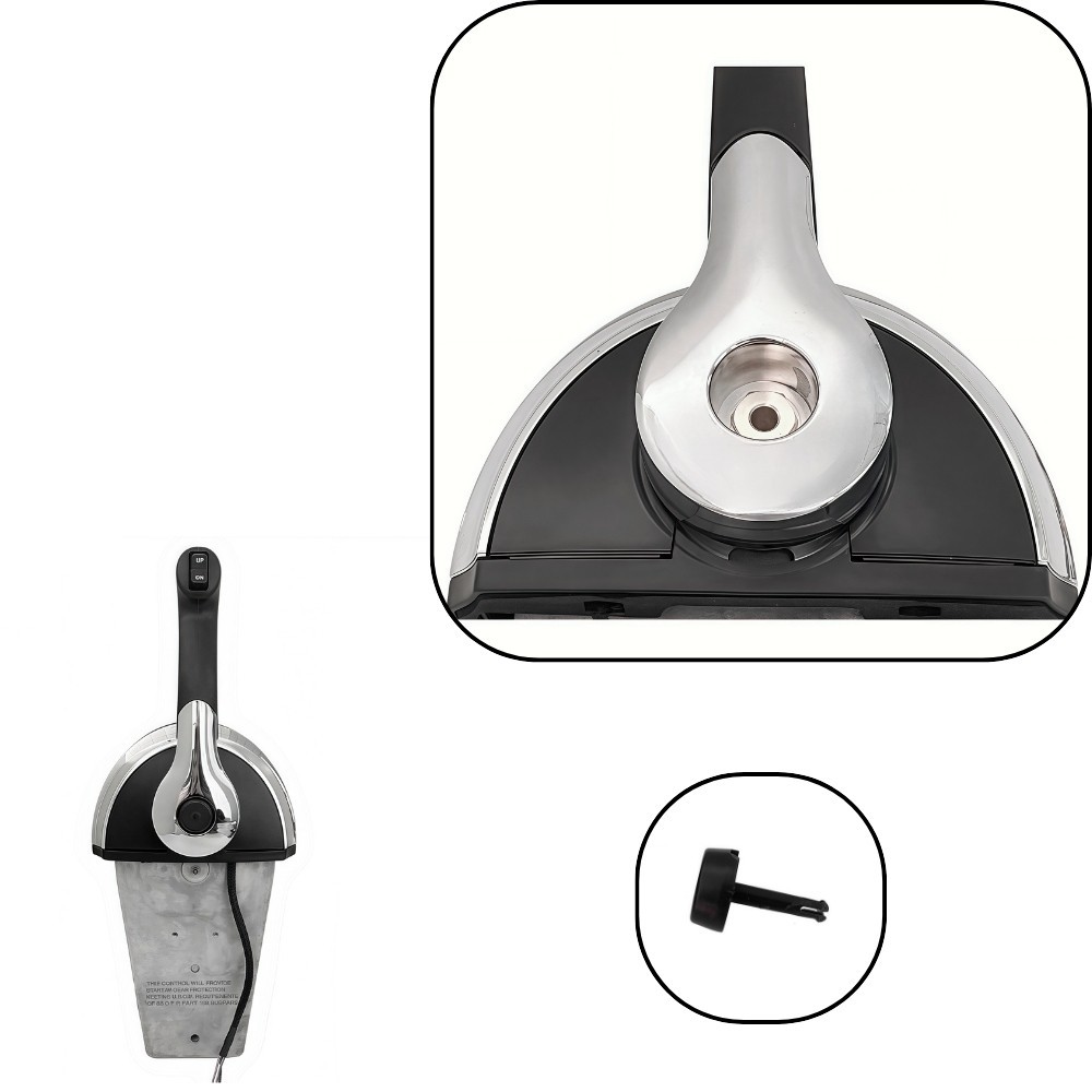 Outboard Remote Control Box 8M0059686 Console Mount Top Single Lever For Mercury