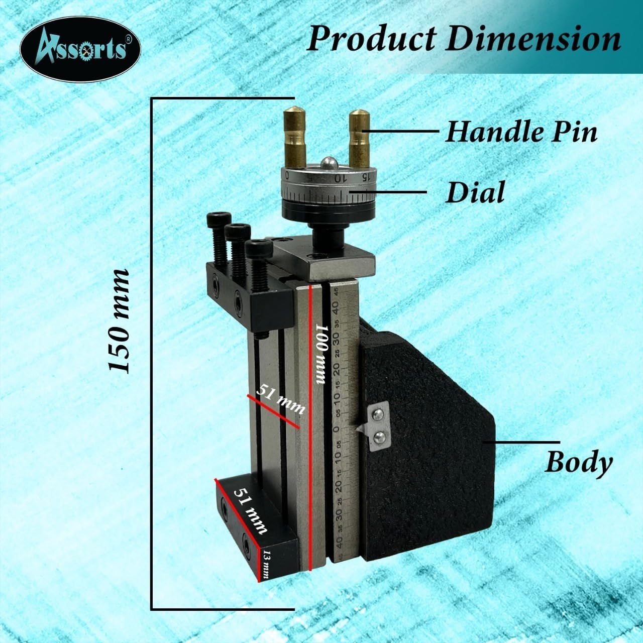 Assorts' Milling Slide Combo For 7 x 14 Mini Lathes Milling Slide, Z Angle Plate