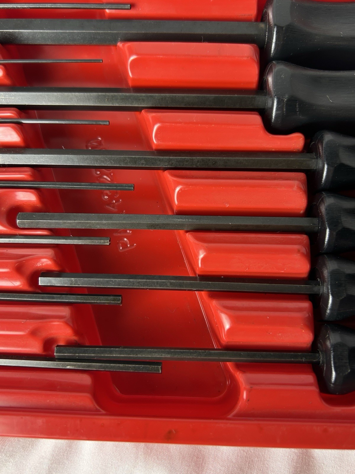 RARE Snap-On Hex Allen Wrench Set SDA5B-SDA24B Black Handles 13 Piece