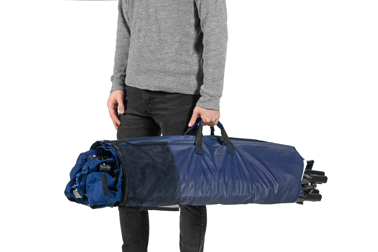 Zenithen (#OC582S-BD) Full-Sized Portable Folding Out/Indoor Hammock, Blue