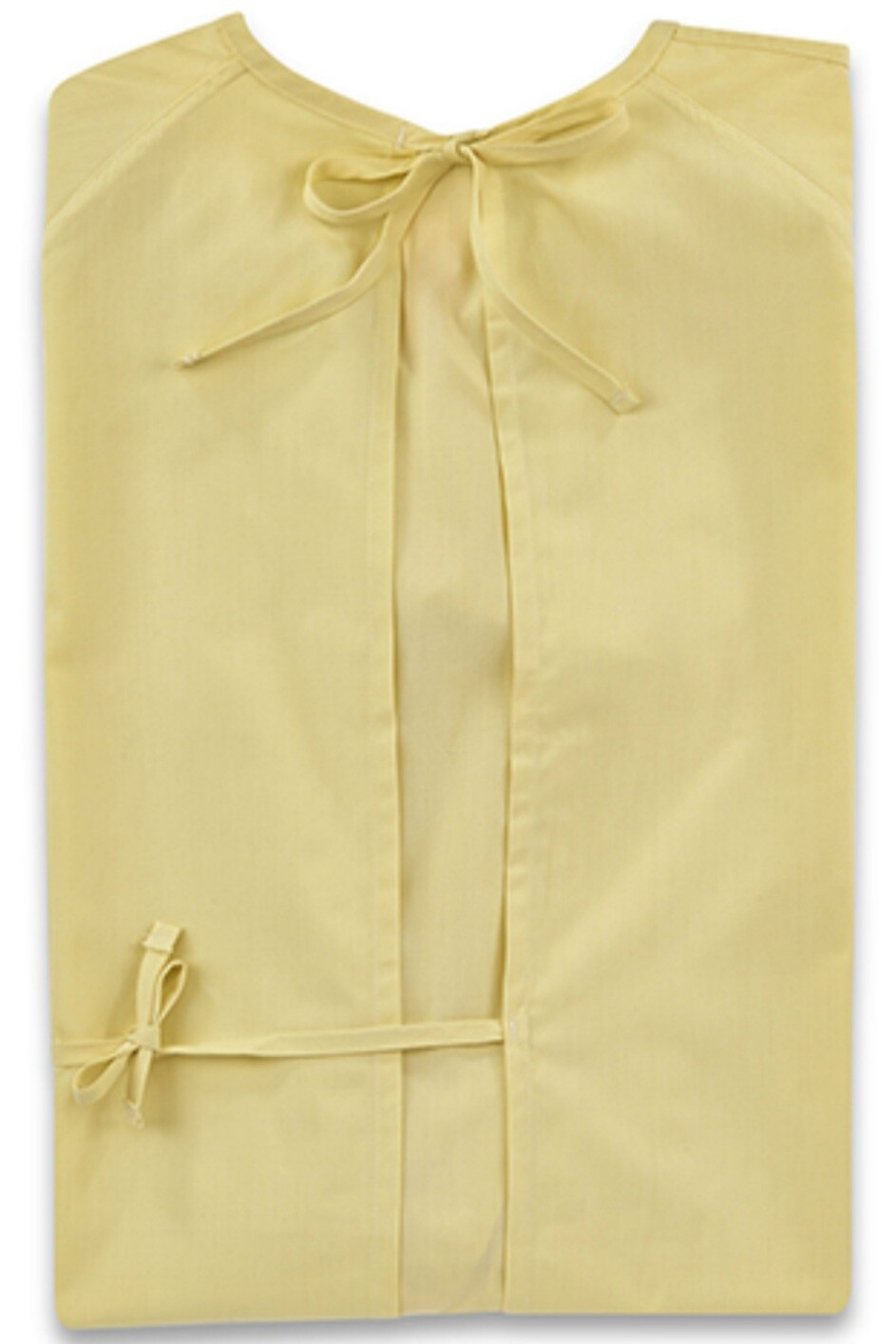 Yellow Washable Medical Isolation Protective gowns knit cuff Premium Quality