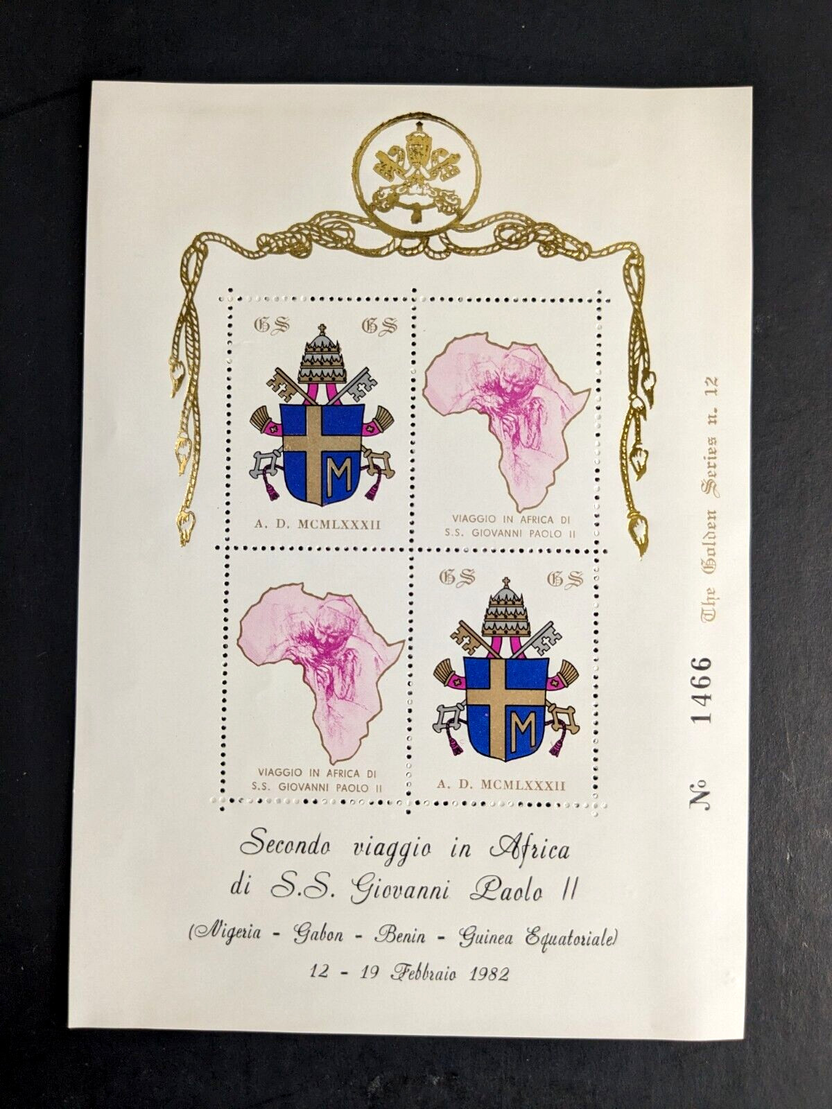 Pope John Paul II, The Golden Series Trip to Africa Nigeria Benin 11 Covers Plus