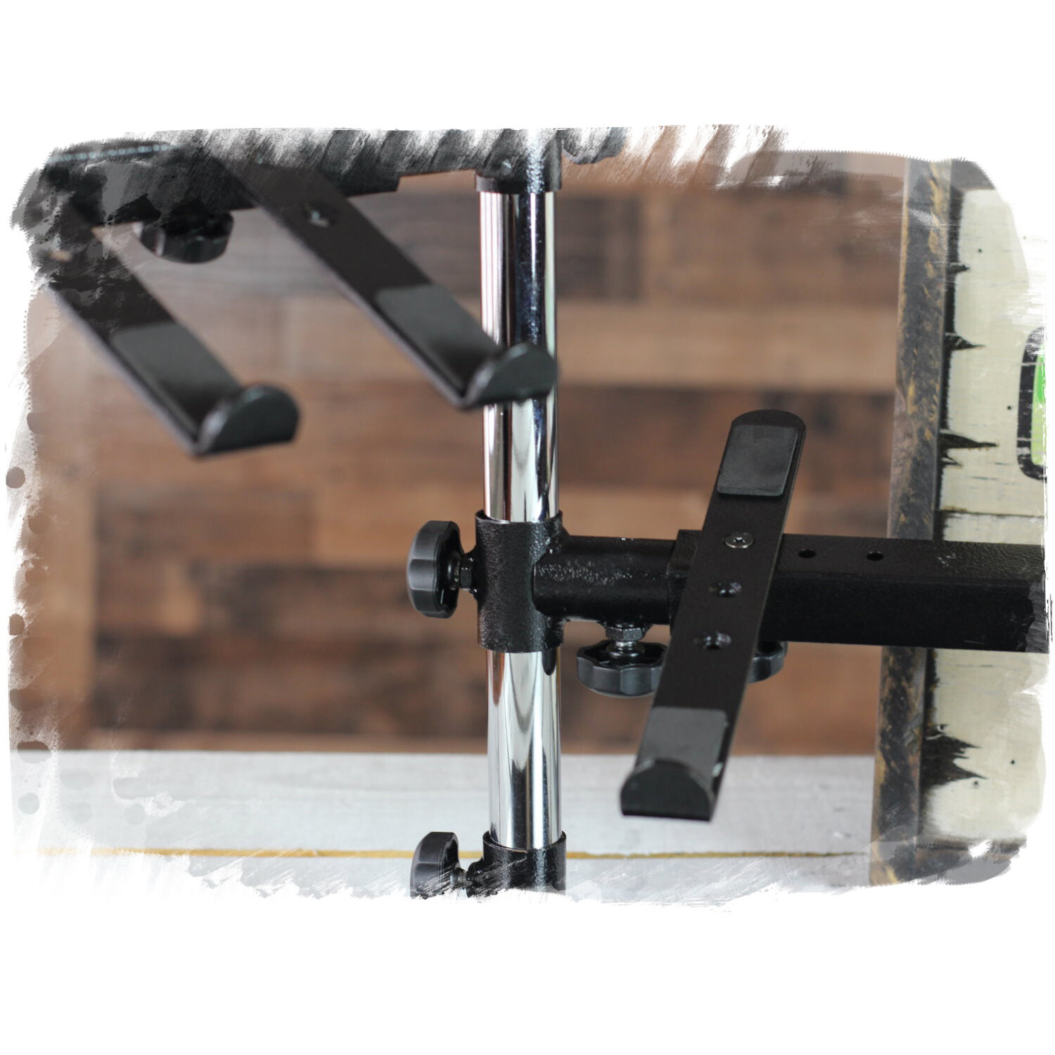 DJ Double Computer Laptop Stand - Duel Mount Holder Studio Mixer Controller Gear