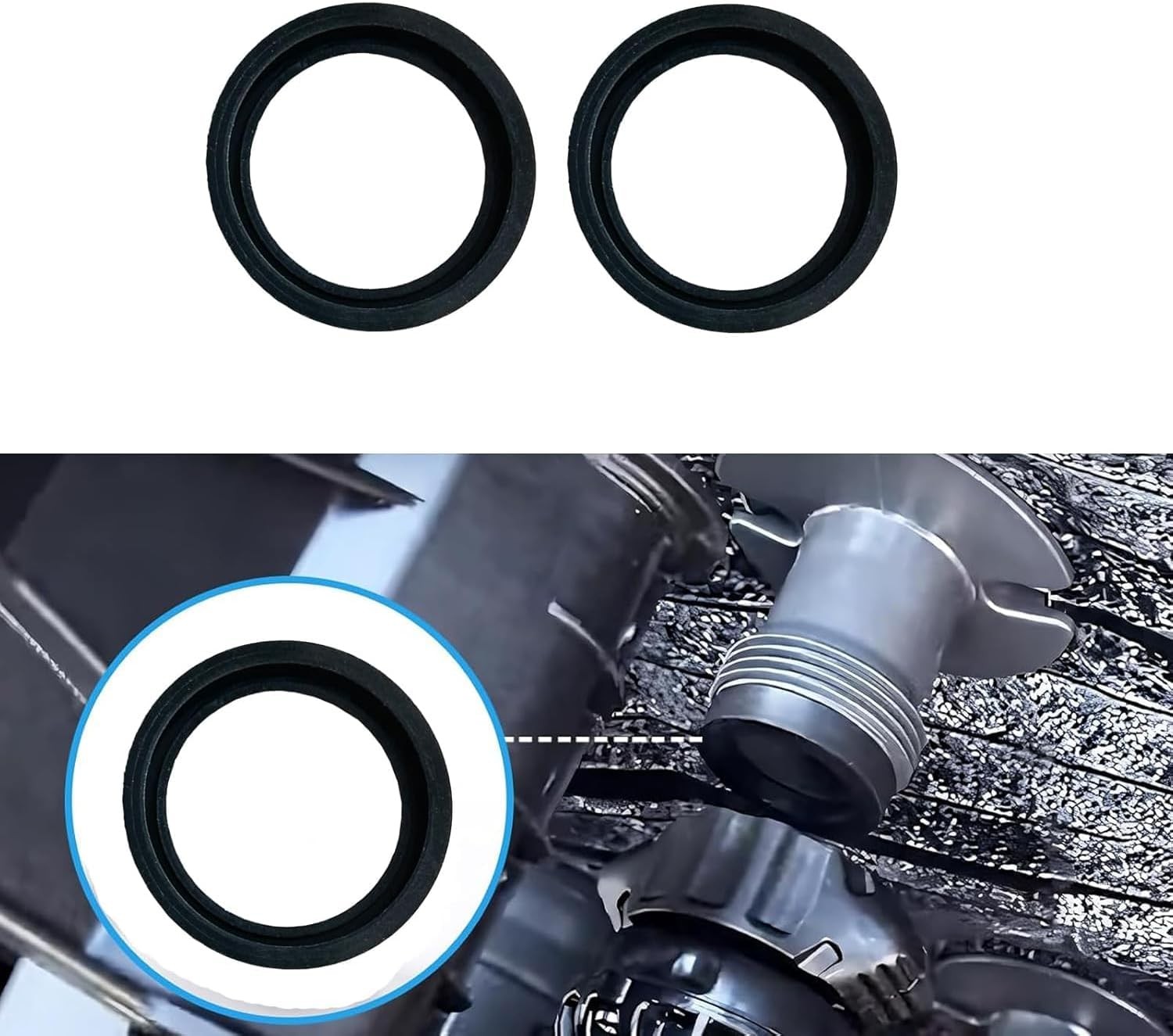 2Pcs Inlet & Outlet Seal Set For Intex Pure Spa, Gasket Between Connectors,...