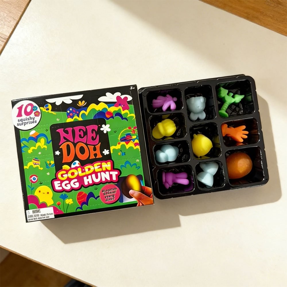 NeeDoh Easter Golden Egg Hunt Mystery (10 Squishy Surprises!) Collectibles Gift