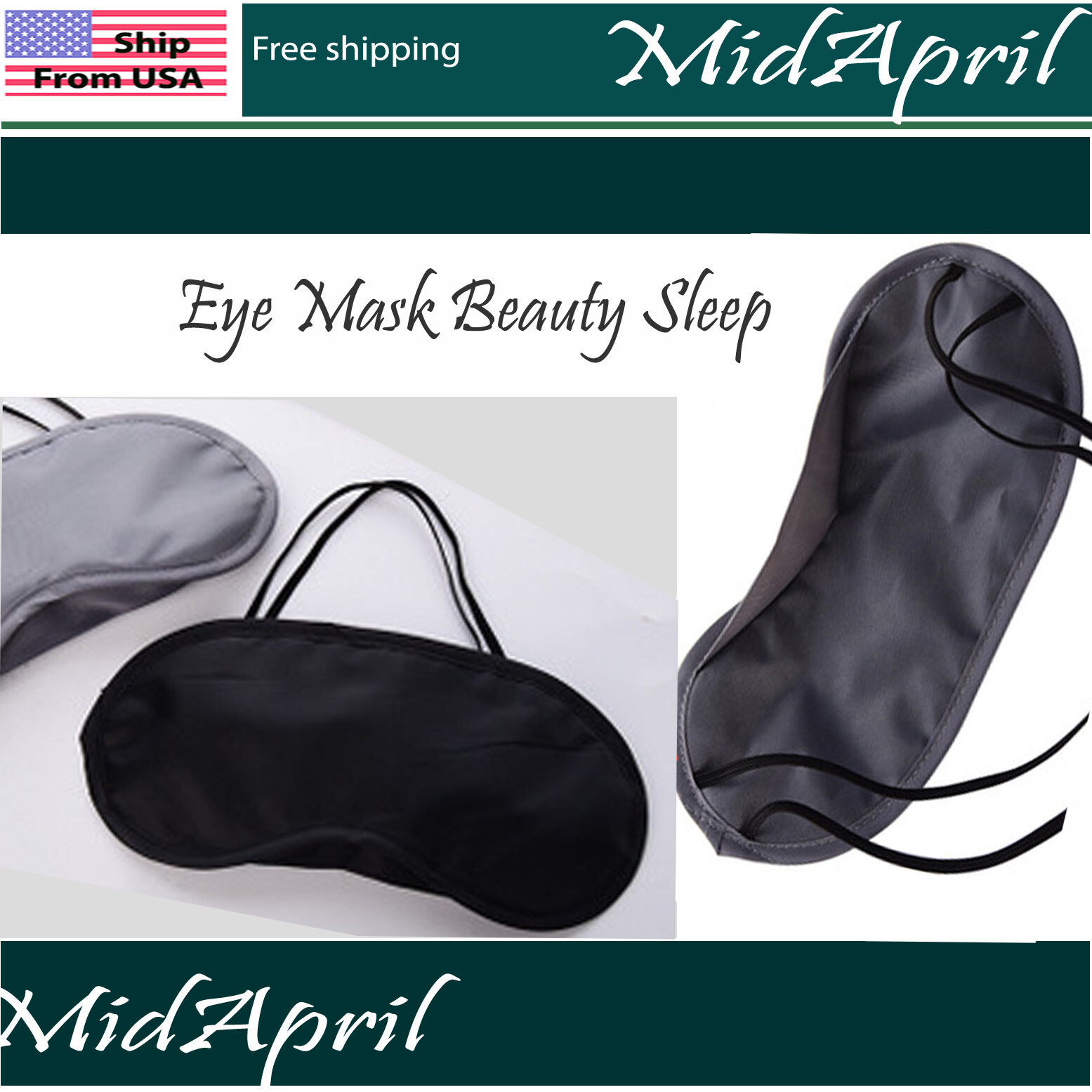 Eye Mask Beauty Sleep Satin Light Blocker Sensual Blindfold Day Night Relaxing