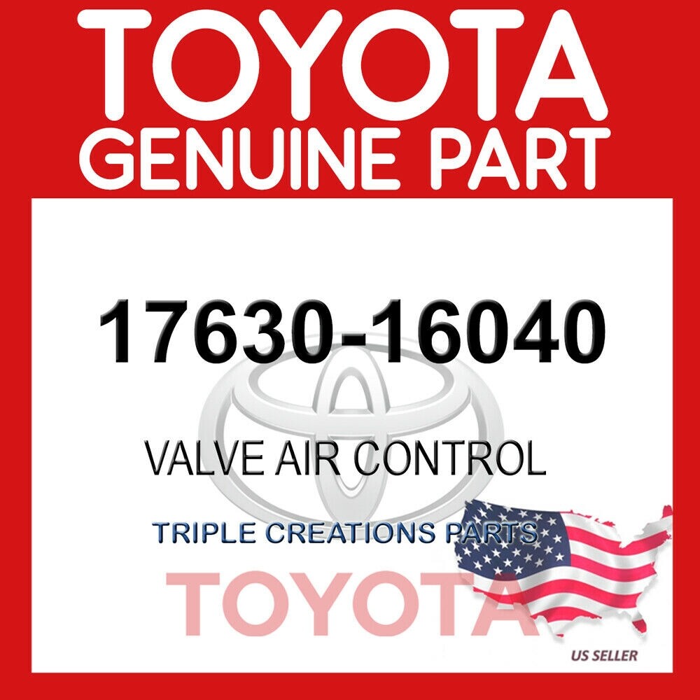 1763016040 GENUINE OEM TOYOTA VALVE ASSY, AIR CONTROL 17630-16040