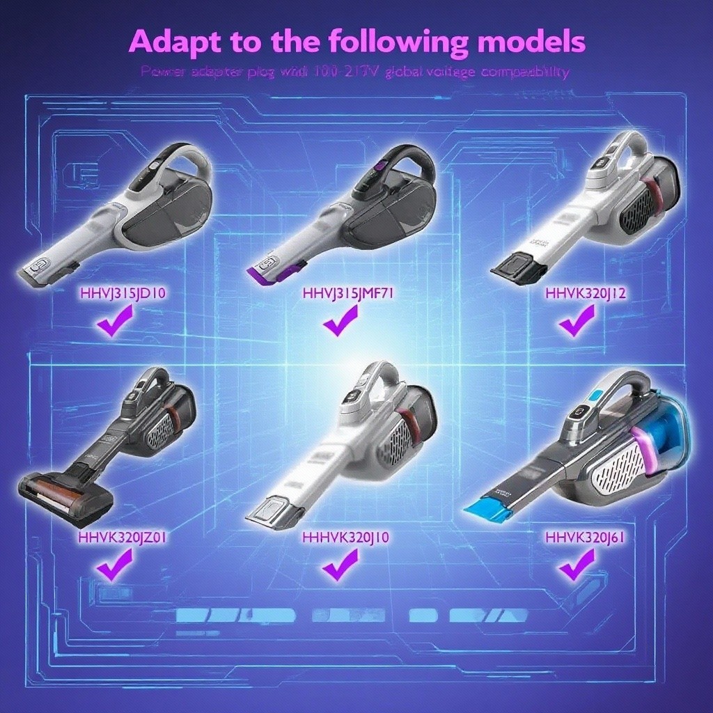 AC Charger for Black and Decker HHVK320J10 HHVK320J61 Dustbuster Handheld Vacuum