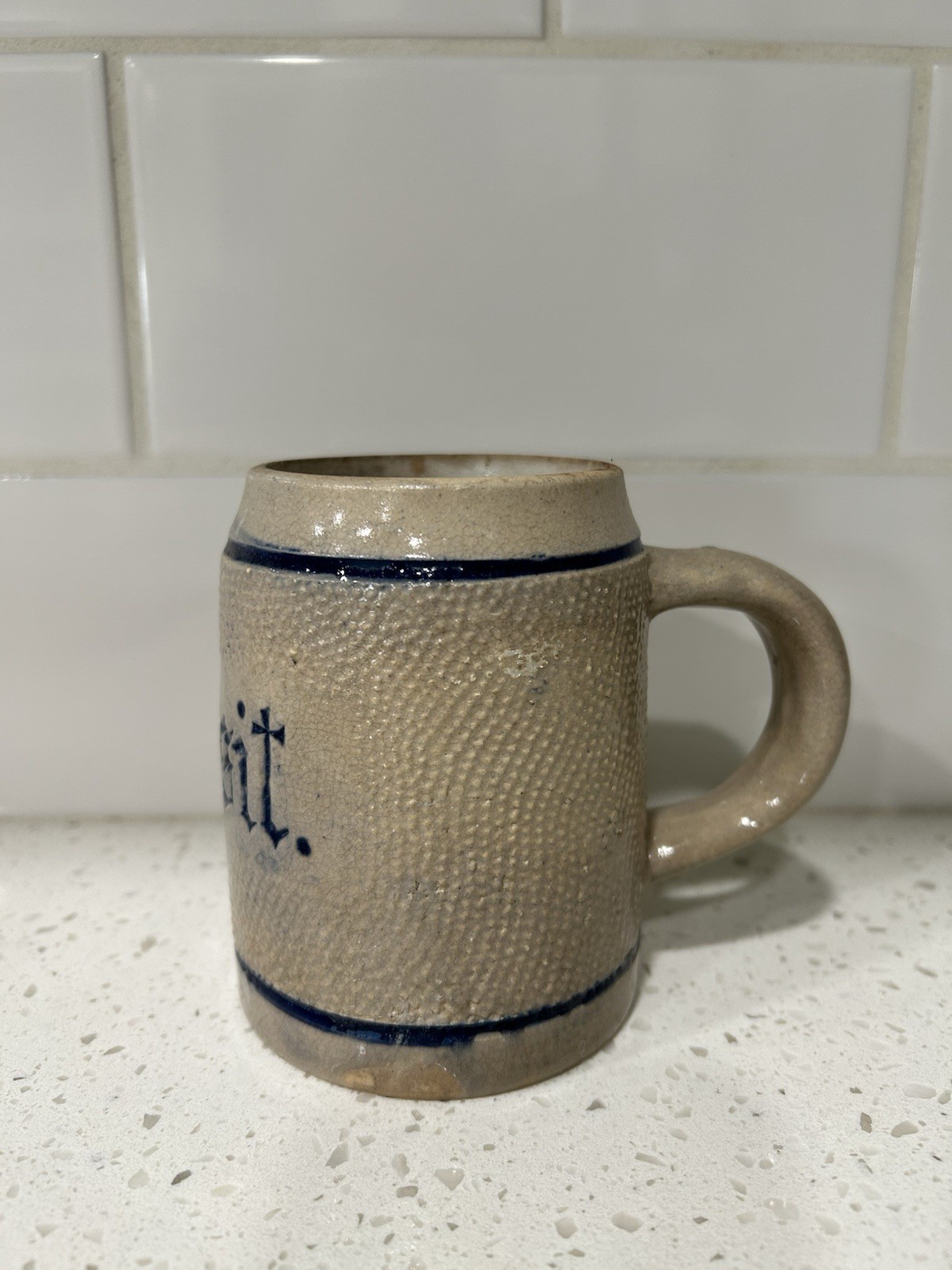 German Prosit Stoneware Beer Mug Collectible Breweriana Stein Made in Germany