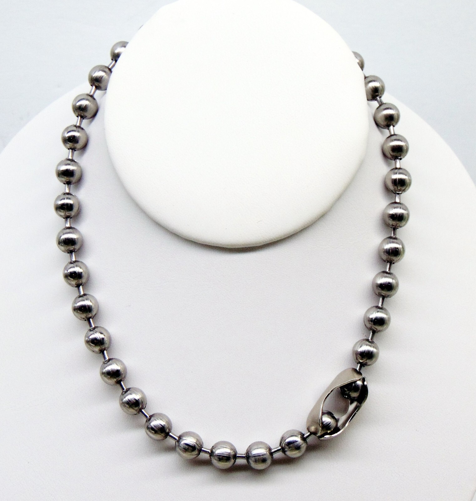 Large 8mm STAINLESS STEEL Ball Chain Necklaces and/or Bracelets ~ Chunky Beads