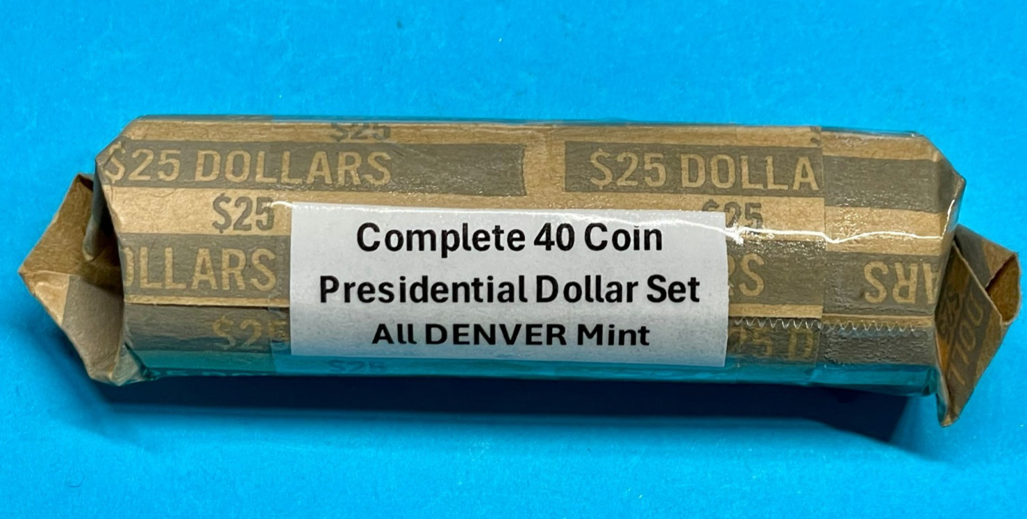 Complete Presidential Dollar DENVER MINT Set ALL 40 UNCIRCULATED Coins 2007-2020