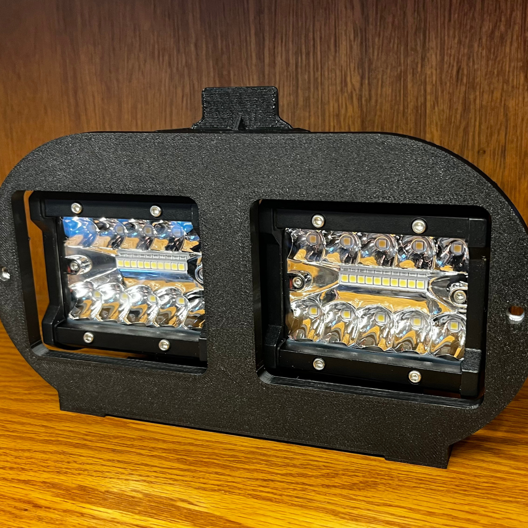 Honda 400ex Headlight ASSEMBLY: Aftermarket Pod light Headlight Assembly