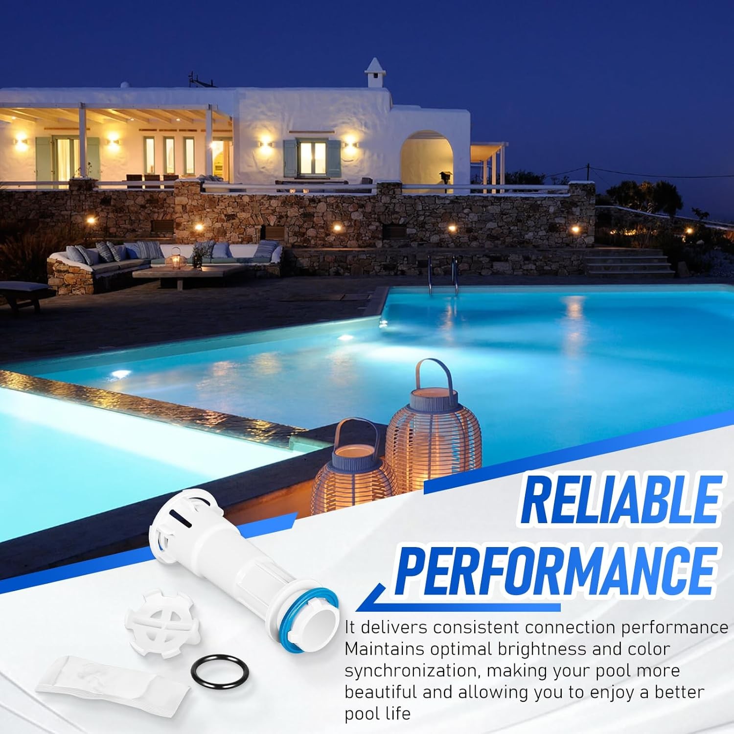 Replacement for Pentair MicroBrite to GloBrite LED Pool Lights Adapter 618040