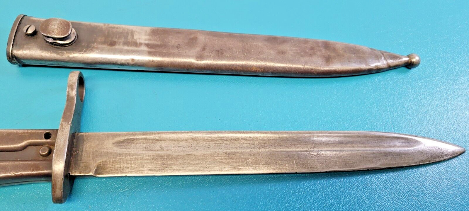 WWI Bavarian Ersatz Turkish c.1917 Bayonet Knife + Scabbard