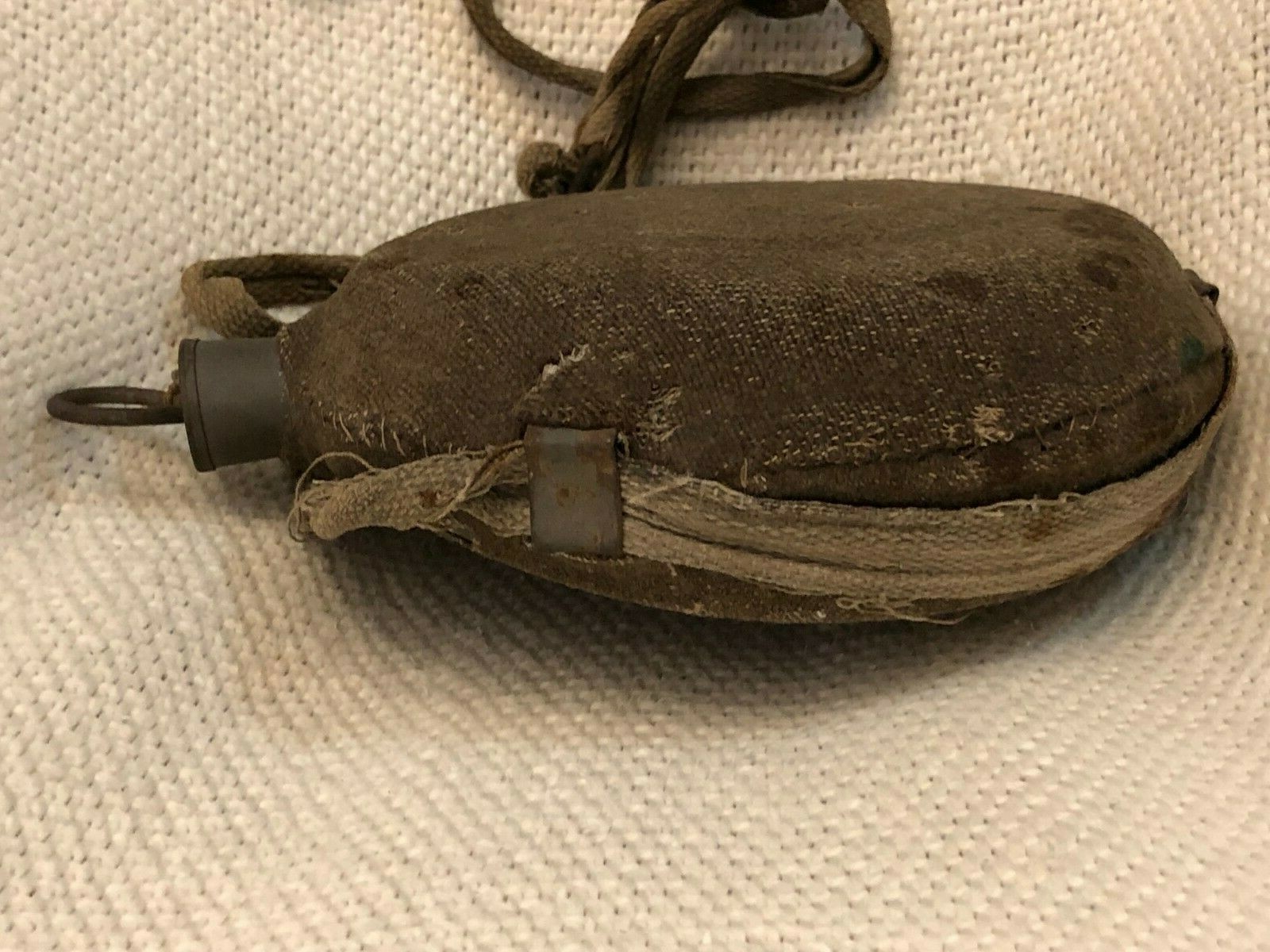 Rare Civil War Abner H. Edwards Co. G 139th Illinois Infantry Tin Drum Canteen