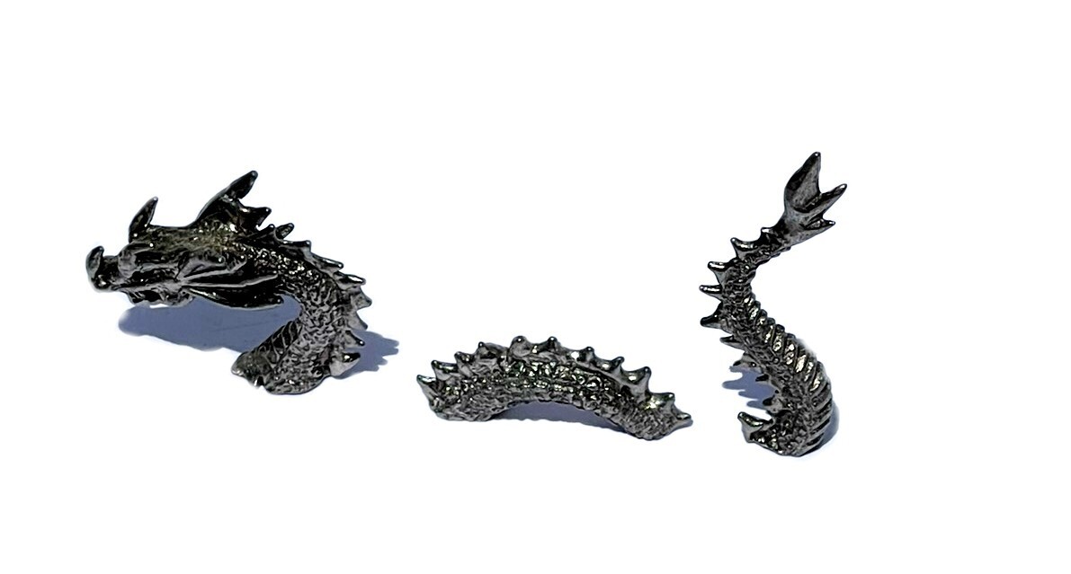 New Loch Ness Monster Sea Serpent Pewter Figurine Lead Free 3 pieces