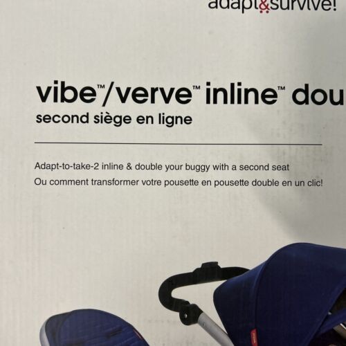 Phil Teds Adapt And Survive Vibe Inline Kit Black Stroller Attachment New