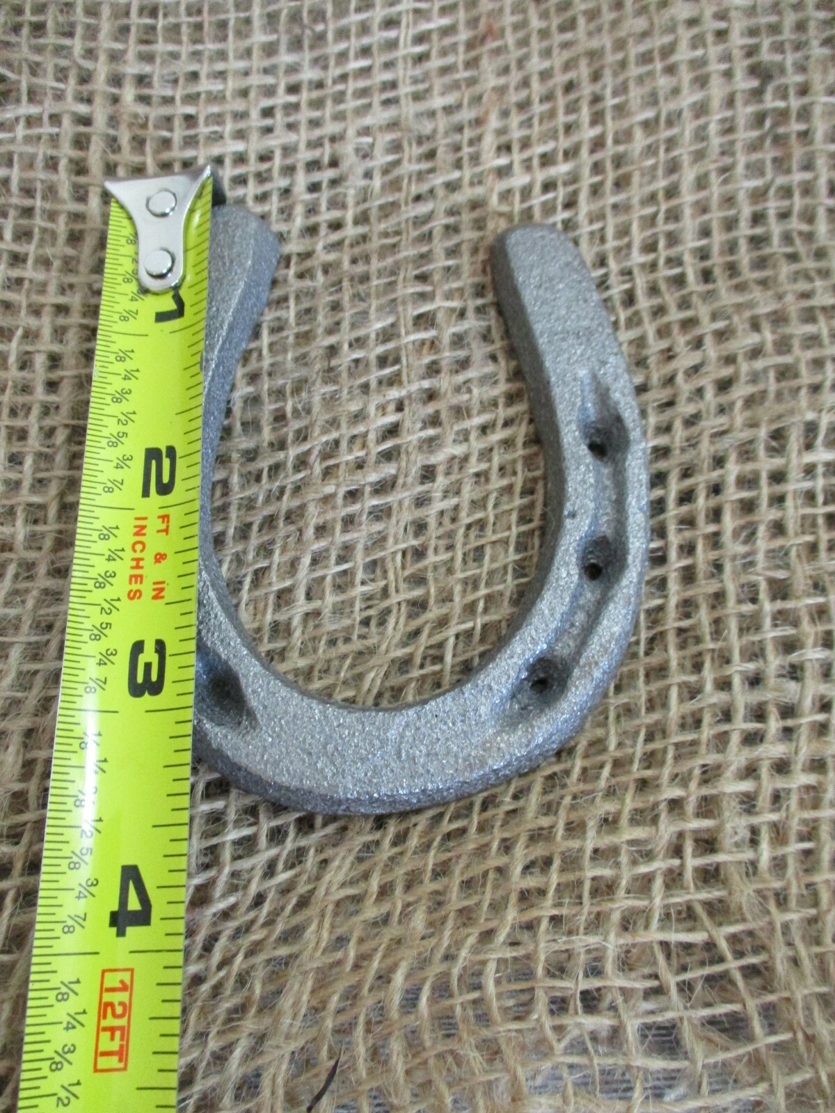 20 CAST IRON SMALL HORSESHOE 3" x 3 1/2" Horse Nick Nack LOT OF 20 Decoration