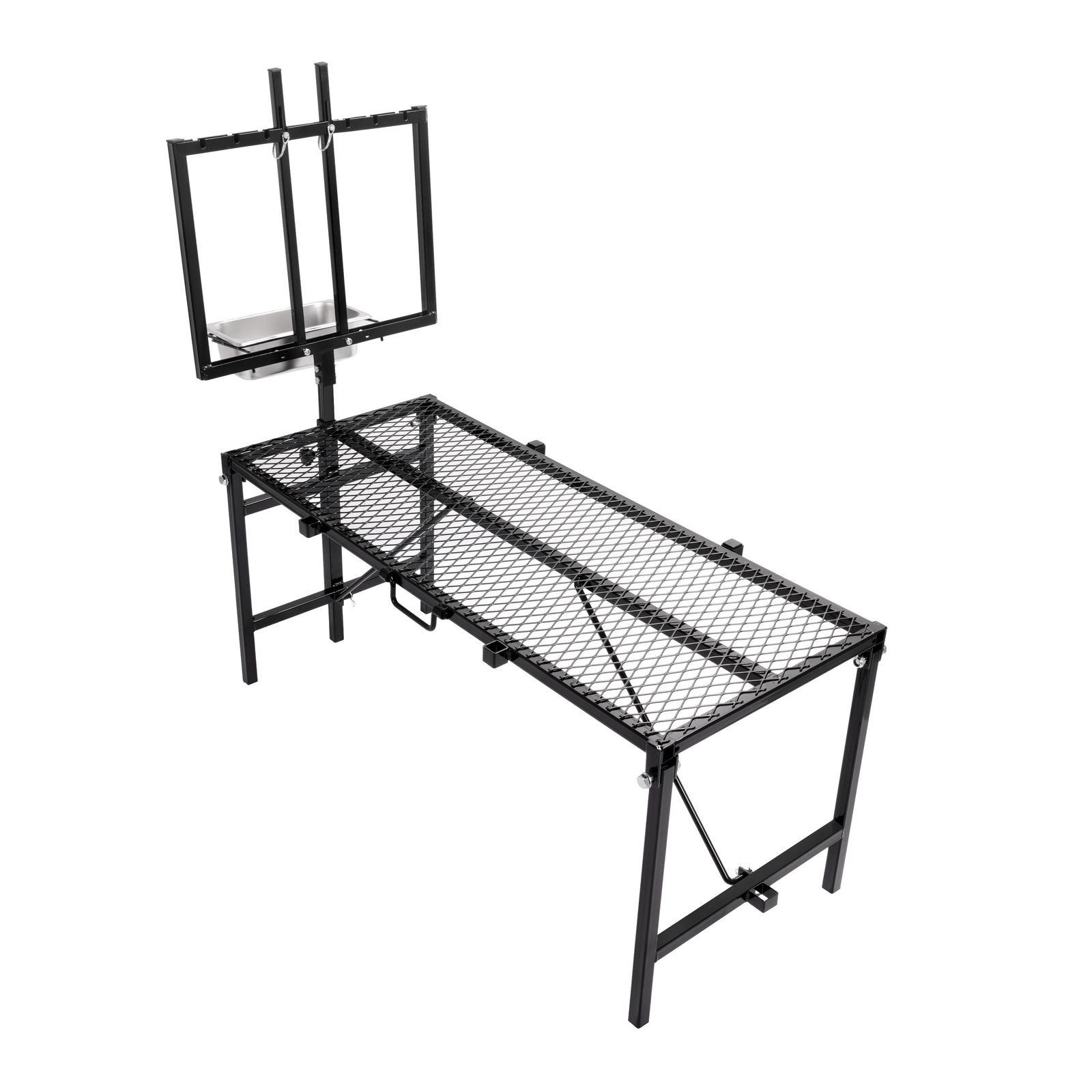 Goat Horned Milking Stand w/ Feed Bin For Sheep Trimming Hoof Adjustable size