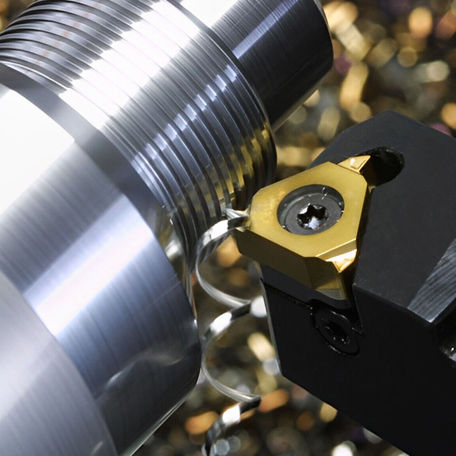 7PCS Lathe Turning Tool Holder Boring Bar Indexable Carbide Inserts Set Wrench