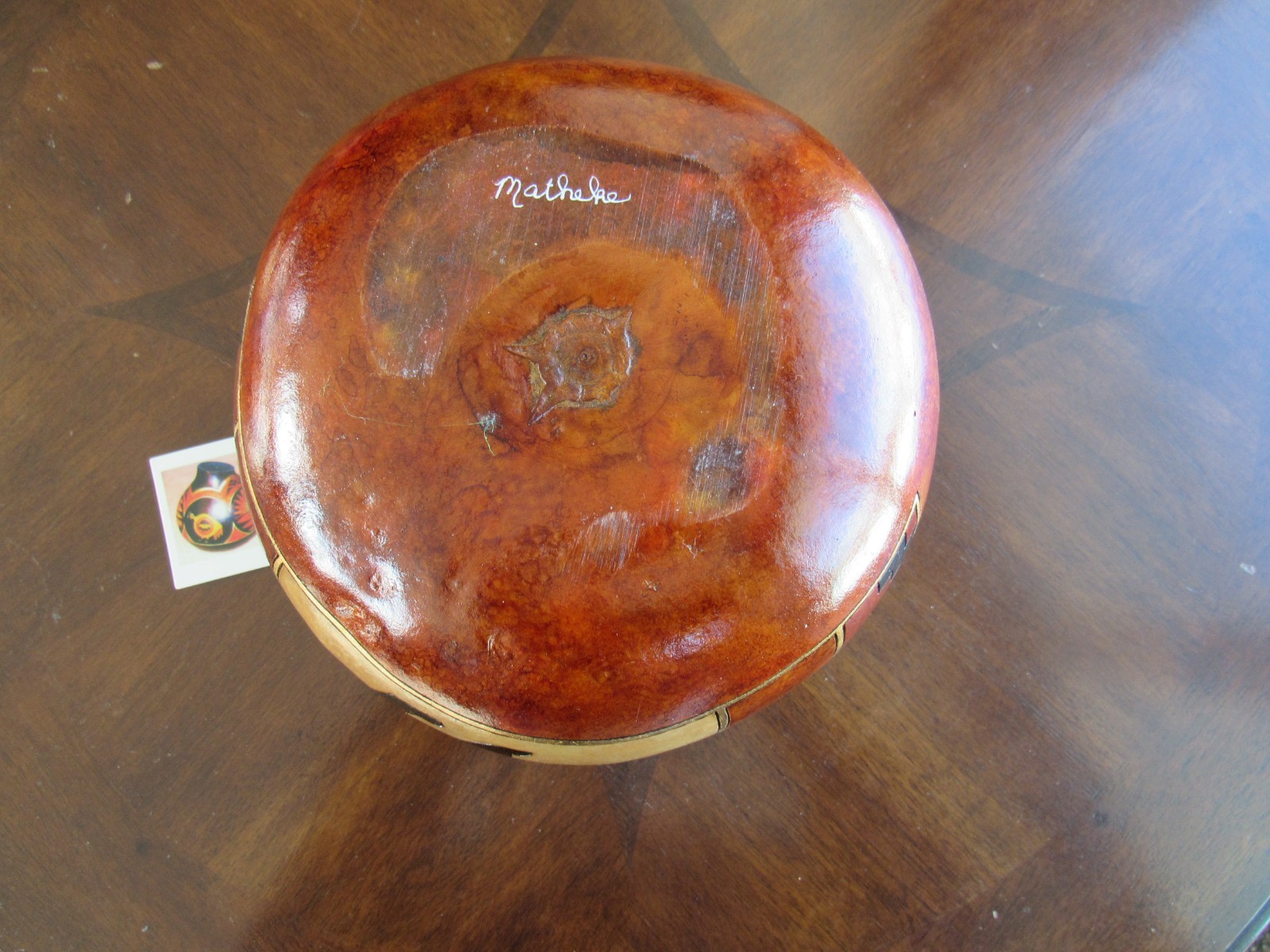 Gourd Art Southwestern Home Decor Handmade by Karen Matheke/Turquoise.