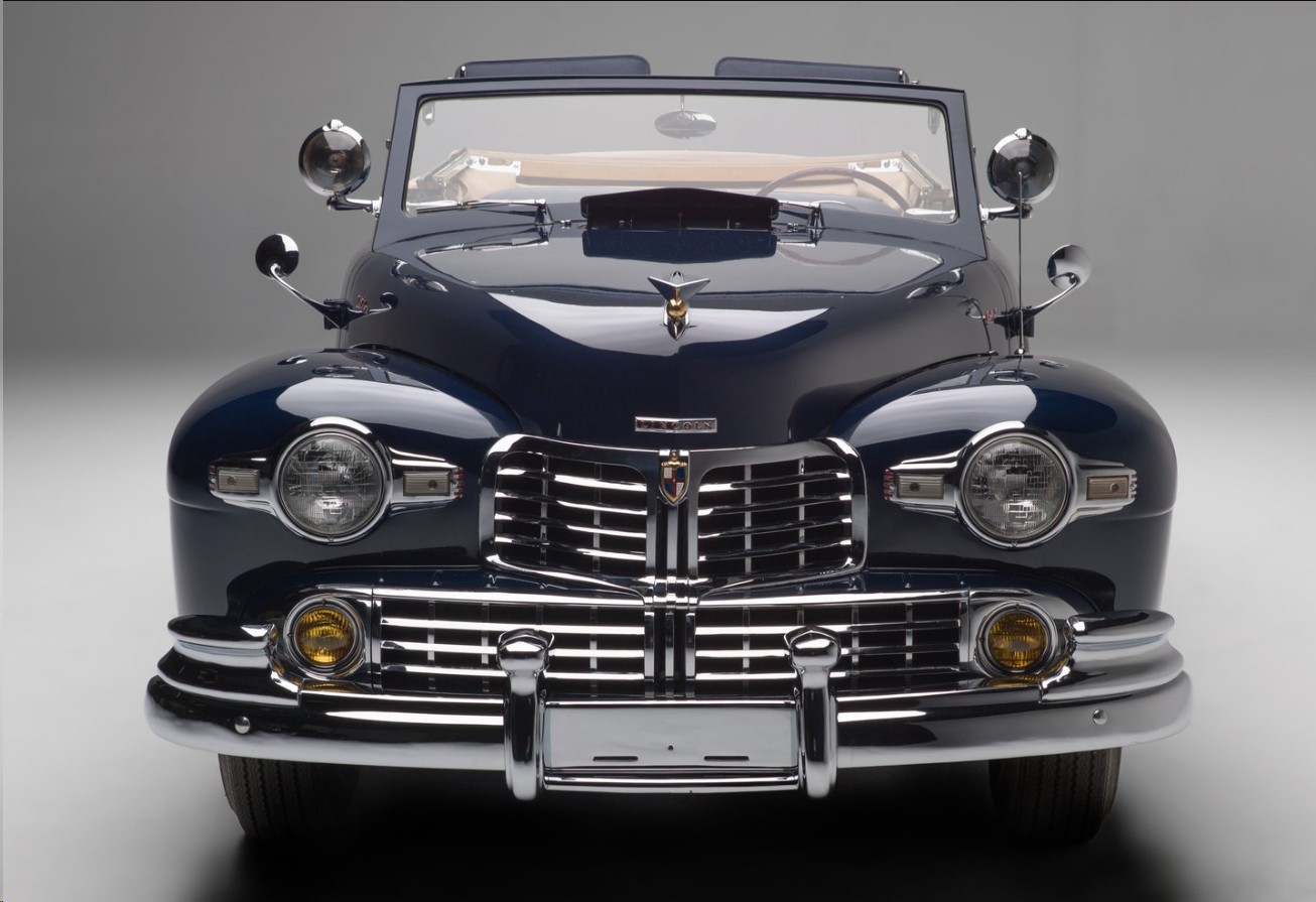 Original 1946 1947 1948 1949 Lincoln Hood Emblem / Badge - Vintage