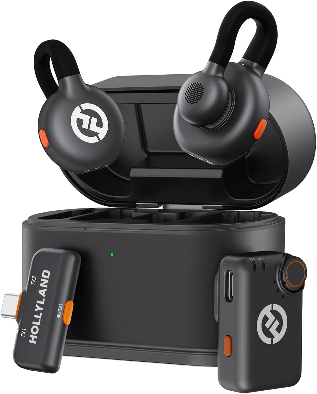 Hollyland Lark M2S Mini Combo (Camera RX+Type-C RX) Wireless Lavalier Microphone