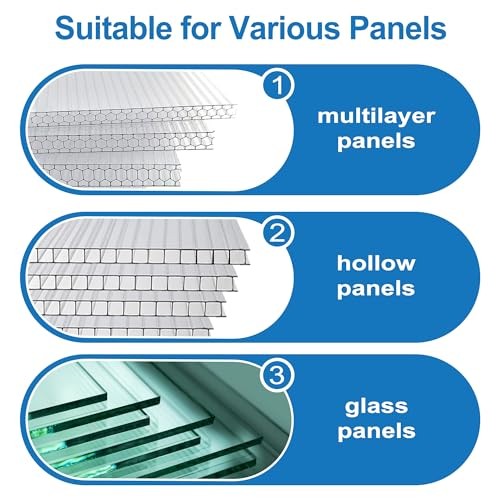 PCS Greenhouse Glazing Clips Stainless Steel Long 95mm/3.74IN W Type Clips 100